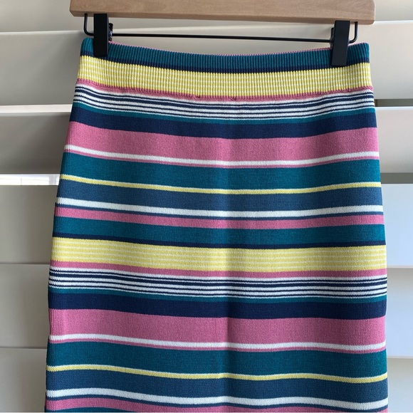 NWT Anthropologie Maeve skirt“Lana” multicolored striped knit midi skirt sz sm - Picture 6 of 14